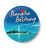 Love Bangka Belitung I Indonesia Series I Souvenir l Travel I Pin Badge