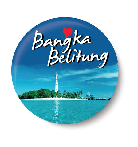 Love Bangka Belitung I Indonesia Series I Souvenir l Travel I Pin Badge