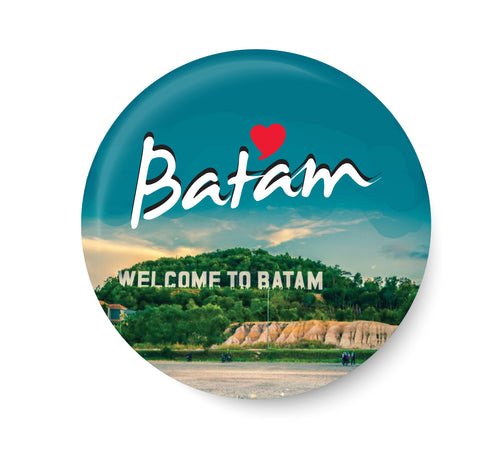 Love Batam I Indonesia Series I Souvenir l Travel I Pin Badge