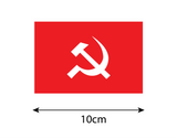 Communist Party of India I CPI I Flag Bike  Sticker
