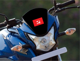 Communist Party of India I CPI I Flag Bike  Sticker