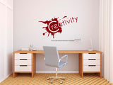 Creativity I Motivational I Wall Decal, Motivational , Motivational Wall Decal
