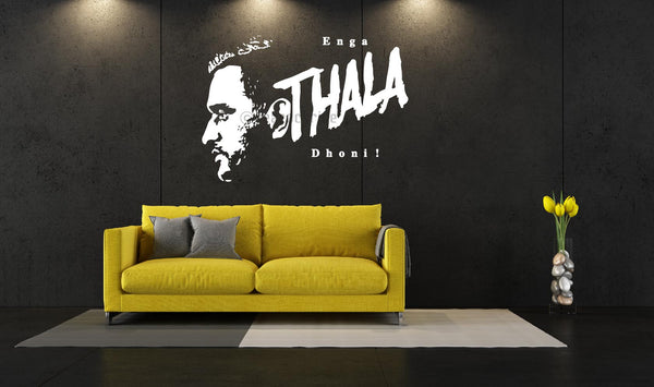 Enga THALA Dhoni !- Wall Decal