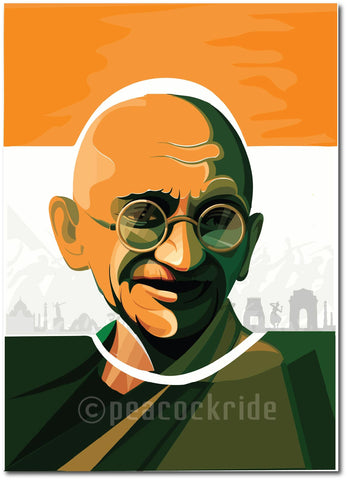 Mahatma Gandhi - Father of the Nation India I Wall Poster / Frame