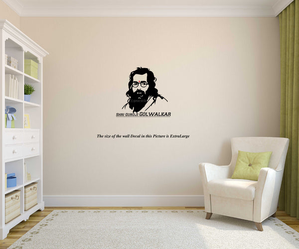 Guruji Sticker Shri Guruji Golwalkar I RSS I Wall Decal – Peacockride