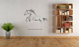 Running Horse Wall Decal, Horse wall decal, horse wall sticker
