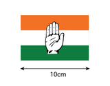 Indian National Congress Party I INC I Flag Bike Sticker