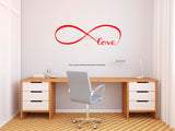 Infinite Love , Romantic Wall Decal, Love Wall Decal, love wall sticker, love