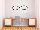Infinite Love , Romantic Wall Decal, Love Wall Decal, love wall sticker, love