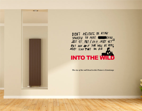 Into the Wild ,Travel Wall Decal, Travel 