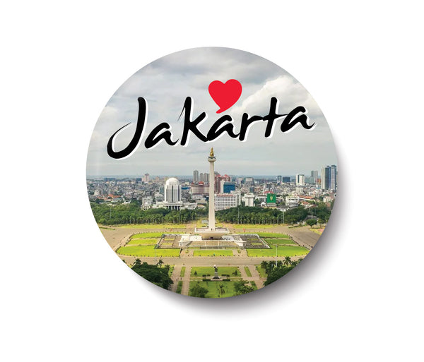 Love Jakarta I Indonesia Series I Souvenir l Travel I Pin Badge