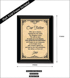 Our Father who are in Heaven I Jesus Chirst Prayer I Jesus Chirst Wall Poster / Frame