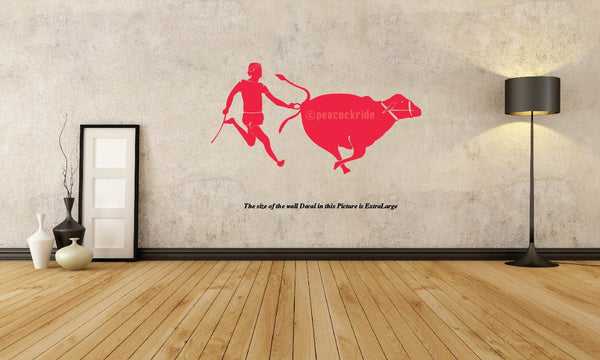 Kambala I Tulu I Karnataka Wall Decal – Peacockride