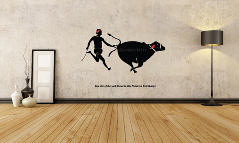Kambala ,Karnataka Wall Decal,Kambala Wall Decal,lkambala wall sticker, sticker