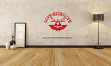 Live Ride Live , Travel ,Motor Cycles Wall Decal, Travel wall sticker, motor cycle wall sticker