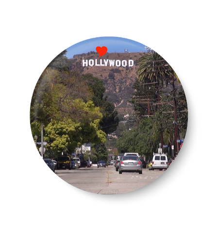 Love Hollywood , United States Series Pin Badge ,Hollywood