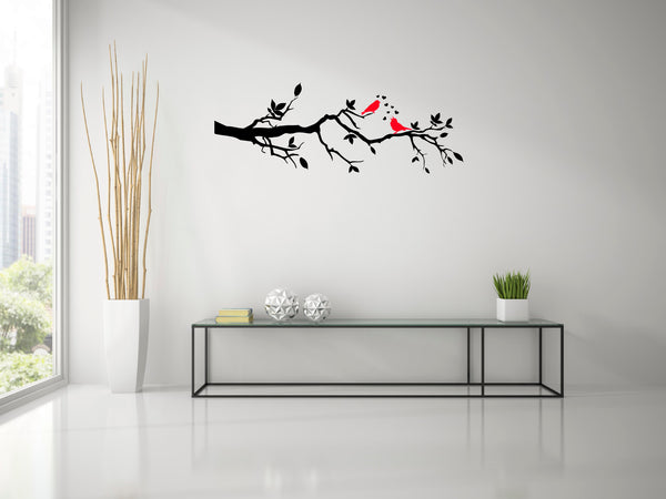  Love Birds , Natural Wall Decal, love birds, wall decal