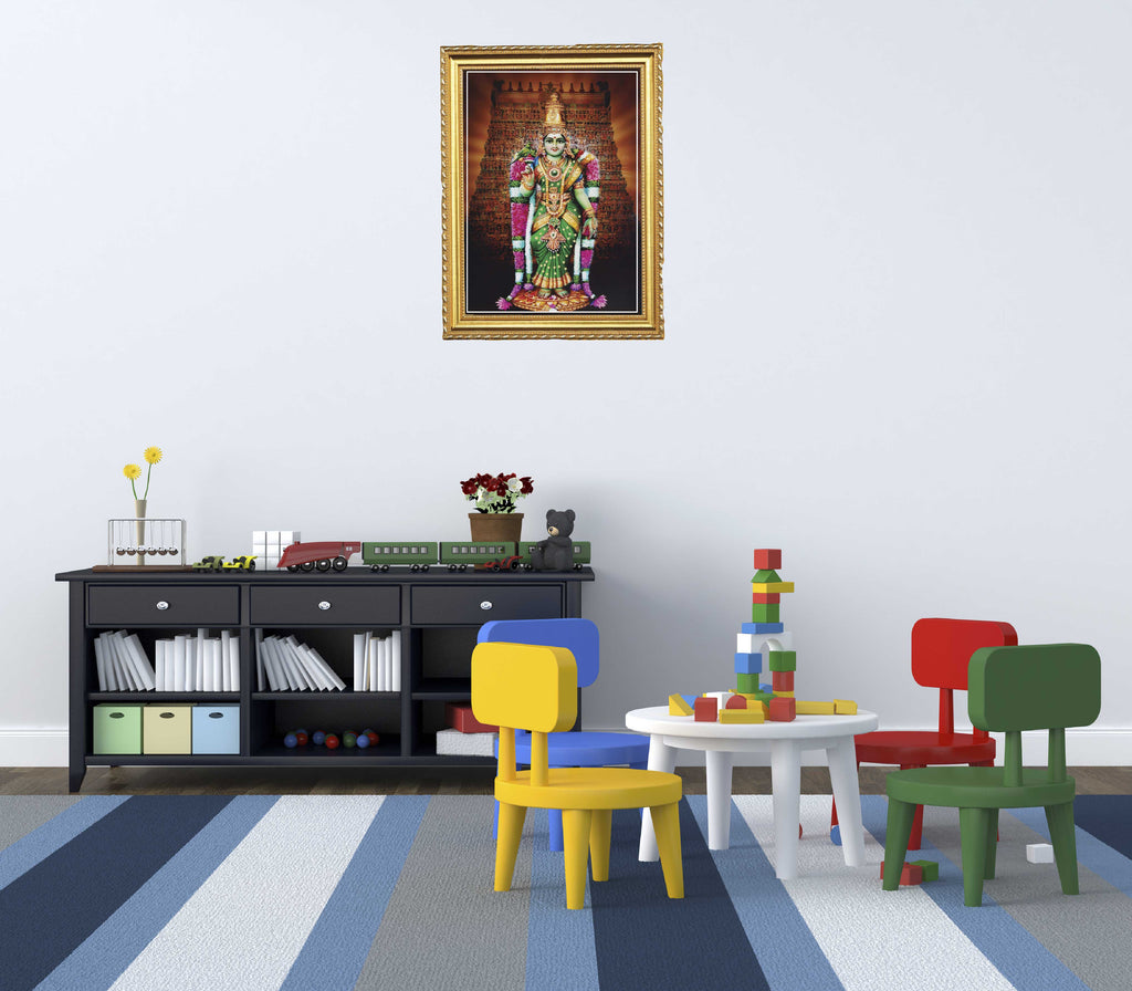 Madurai Meenakshi Amman I Meenakshi I Wall Poster / Frames – Peacockride