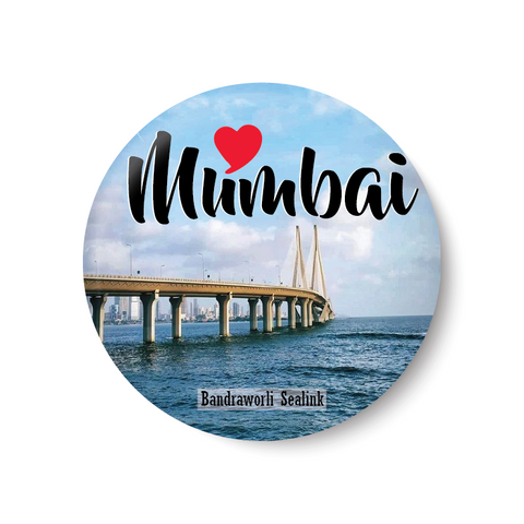 Love Mumbai I Bandraworli Sealink I Travel Memories I Pin Badge