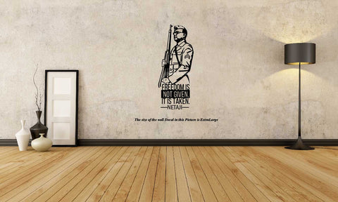 Netaji Subhas Chandra Bose Quotes I Freedom Fighter I Wall Decal