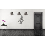 Ohm with Trishul Wall Decal