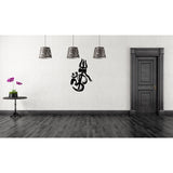 Ohm with Trishul Wall Decal