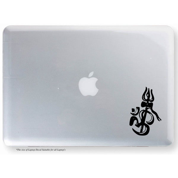 Ohm with Trishul Sticker,Ohm Sticker,Ohm Decal,Ohm Laptop Sticker,Ohm with Trishul Laptop Sticker