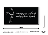 Maanamum Arivum I Periyar Quote I Sign Board (Size: 28W X 14H cm, Black, Foam)