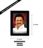 Muthuvel Karunanidhi Stalin , MK Stalin I DMK , Wall Poster ,Wall Frame