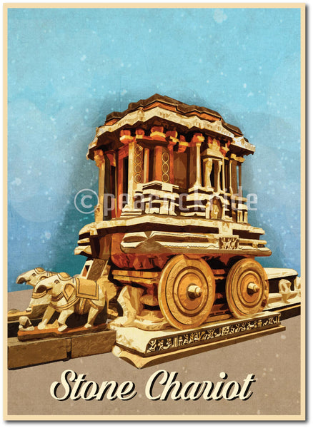 Stone Chariot- Hampi Poster/Frame