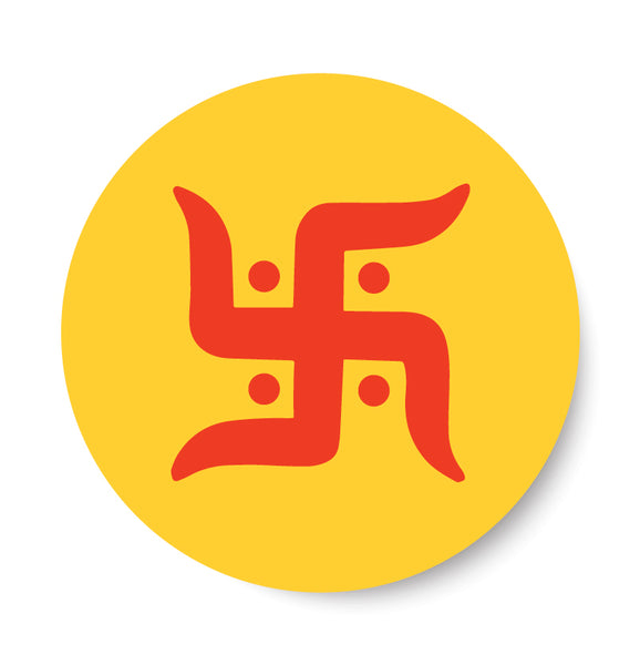 Swastik Pin Badge