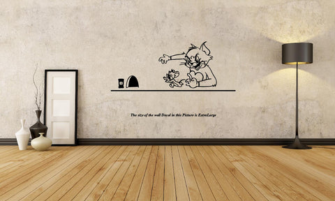 Tom and Jerry Wall Decal,Tom and Jerry Wall Sticker, Tom and Jerry ,Wall Decal,Cartoon Wall Decal